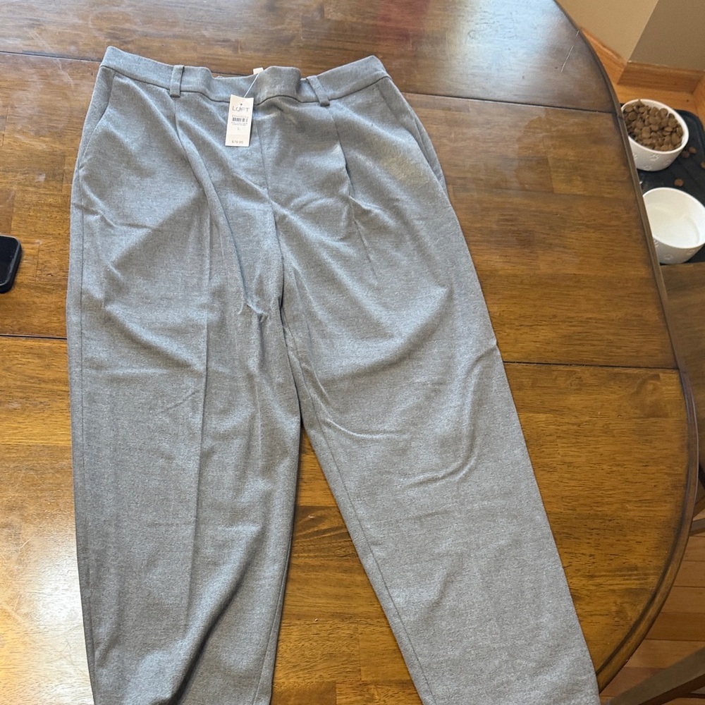 LOFT Women Classic Gray Dress Pants